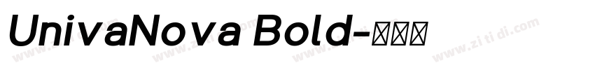 UnivaNova Bold字体转换